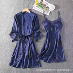 Satin home nightgown