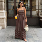 Vintage Vacation Suspender Halter Dress