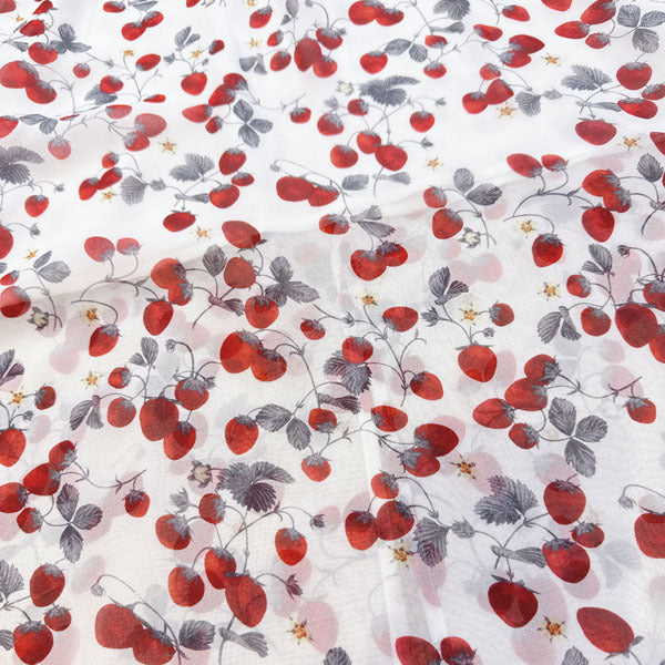 Strawberry retro French silk suspender long dress double-layer mulberry silk dress