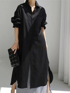 Bottom shirt cardigan long dress