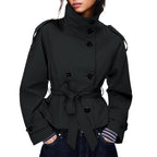 High-quality commuter stand-up double-exhaust waist-style jacket