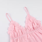Jacquard suspender trousers cover loungewear
