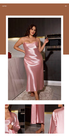 Long hanging skirt nightgown set