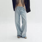 Hollow pocket jeans