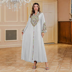 Women's robe Muslim rope embroidered robe