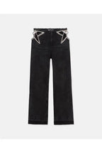 Hollow pocket jeans