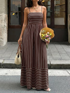 Vintage Vacation Suspender Halter Dress