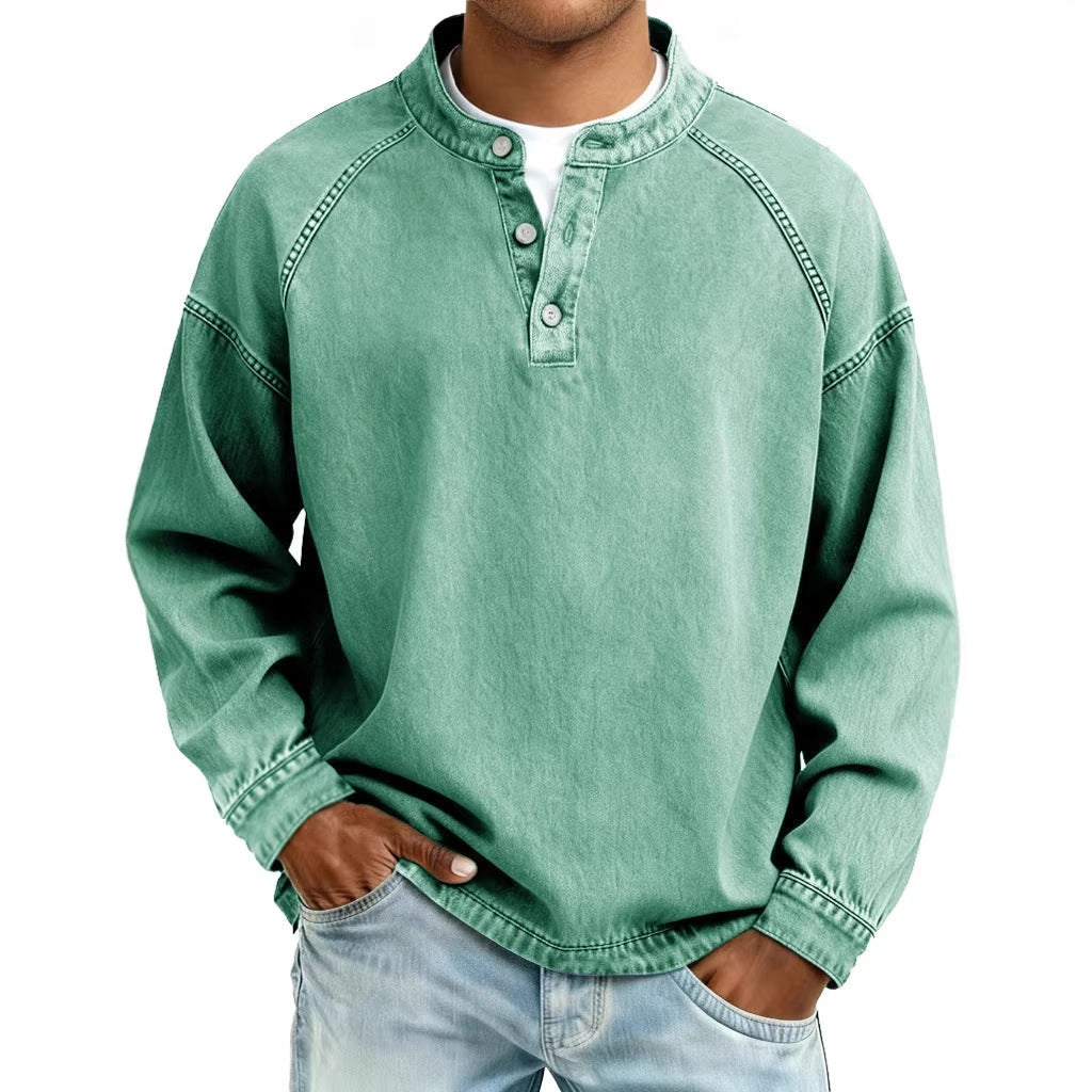 Shirt Solid Color Long Sleeve Shirt