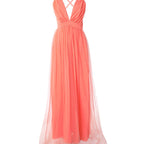 Casual tube top suspender gauze dress