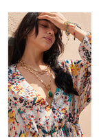 Floral summer pleated floral print dress