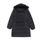 Simple thermal hooded down jacket
