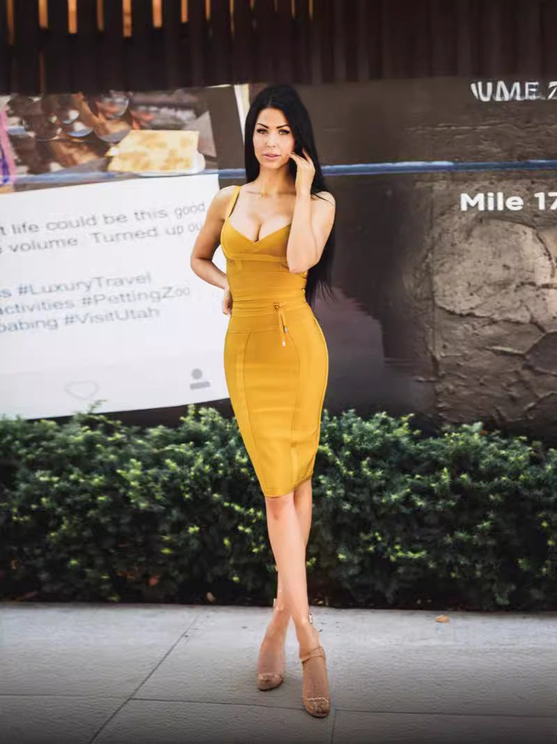 Beauty suspender hip skirt