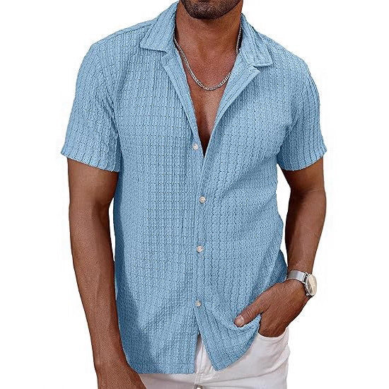 Knitted Hollow Casual Shirt