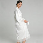 Satin imitation silk stretch dress
