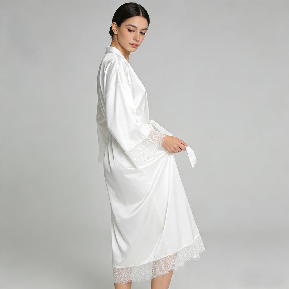 Satin imitation silk stretch dress