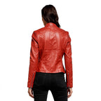 Stand-up collar slim-fit jacket