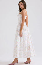Floral suspender dress