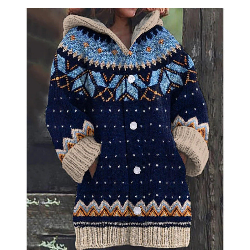 Halloween Animal 3D Printed Casual Hooded Cloak Jacket