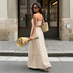 Vintage Vacation Suspender Halter Dress