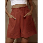 High waist casual shorts
