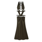 Hollow temperament slim fit sexy dress