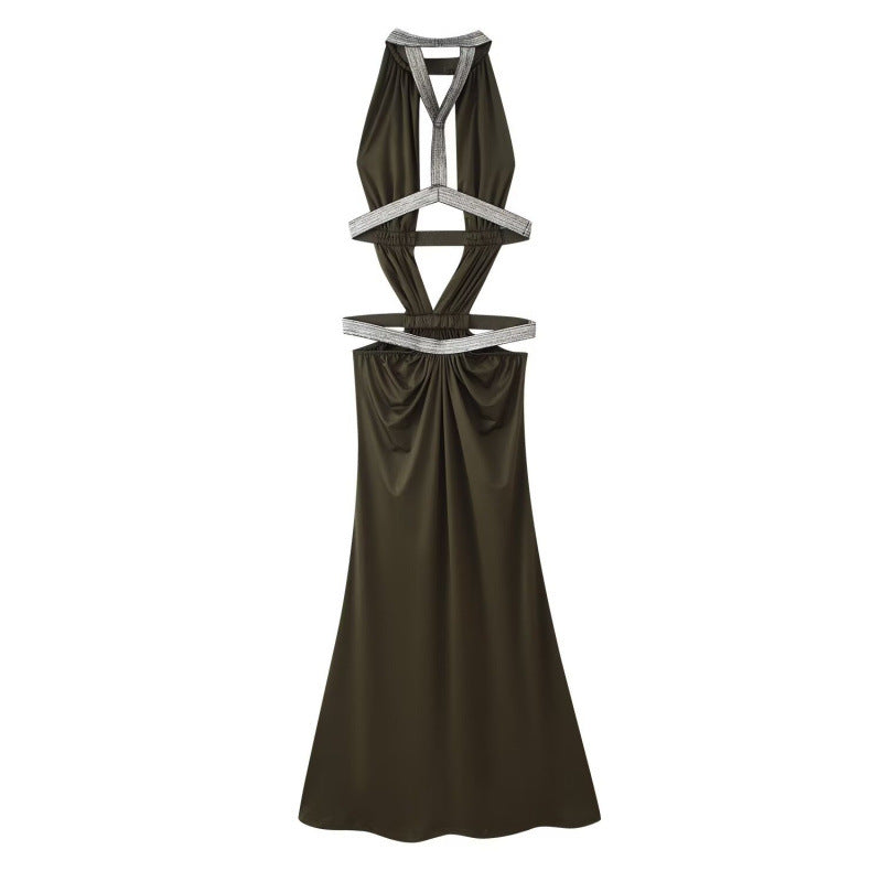 Hollow temperament slim fit sexy dress
