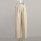 Loose straight trousers suit pants