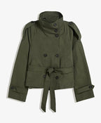 High-quality commuter stand-up double-exhaust waist-style jacket