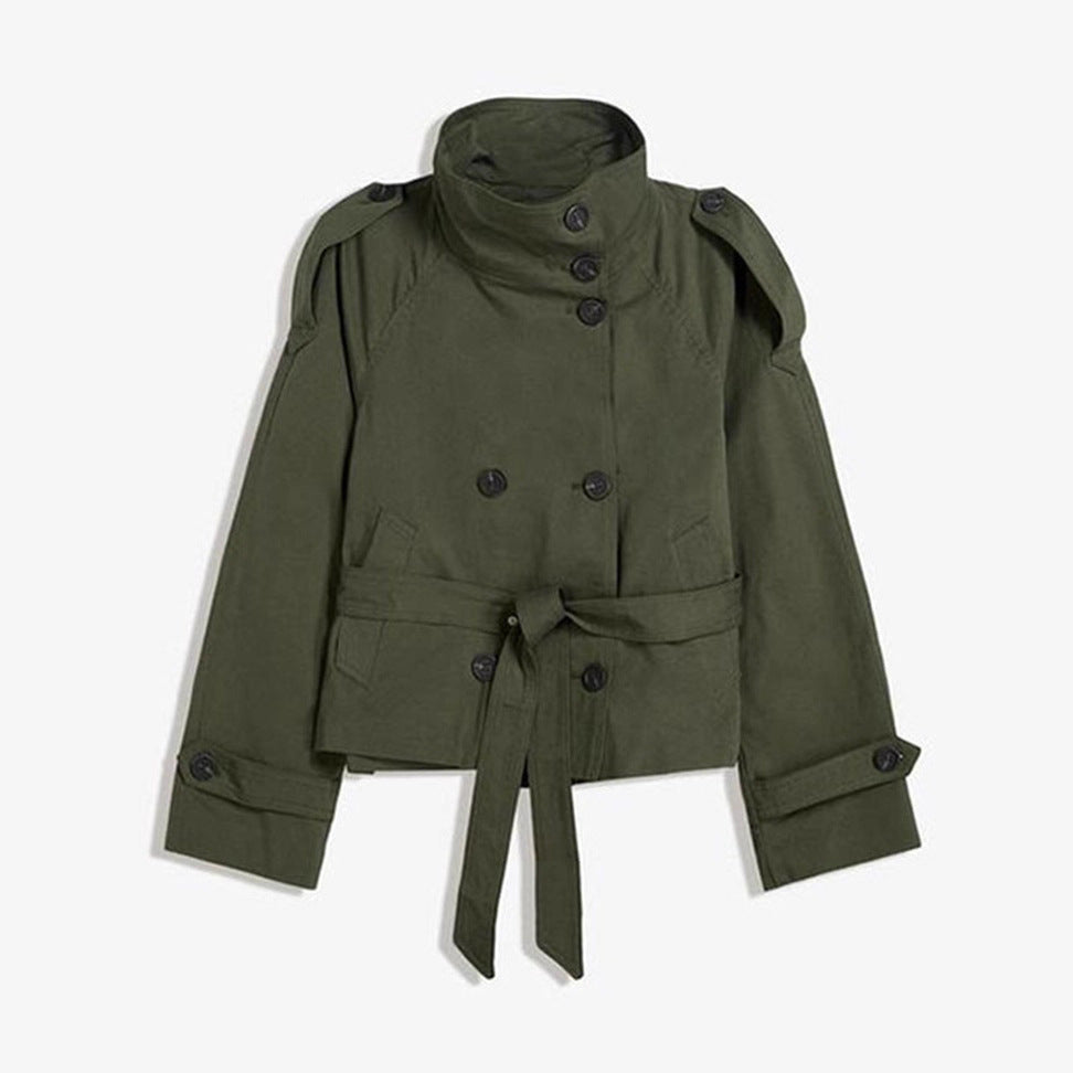 High-quality commuter stand-up double-exhaust waist-style jacket