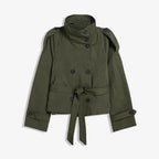 High-quality commuter stand-up double-exhaust waist-style jacket