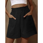 High waist casual shorts