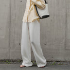 High-end linen slacks