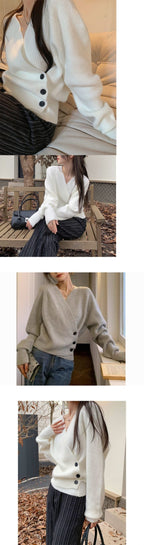 Retro Cropped Sweater Women ?¡ìC Unique Knit Top, Perfect for Spring & Fall