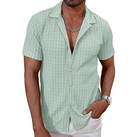 Knitted Hollow Casual Shirt