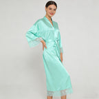Satin imitation silk stretch dress