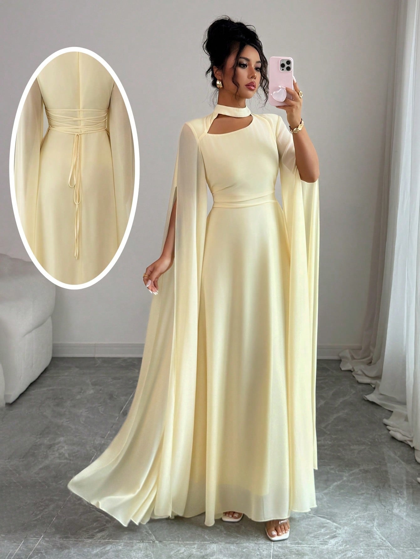 Strappy Cloak Back Chain Slim Fit onesie
