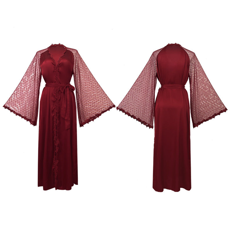 Lace suspender nightgown