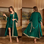 Sling satin chiffon nightgown