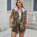 Street hipster washed denim five-point shorts
