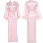Satin imitation silk stretch dress