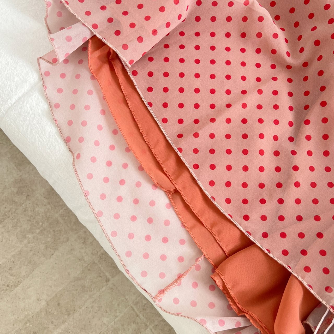 Mulberry silk polka dot twist dress