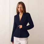 Waist pleated small suit slim fit suit