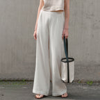 High-end linen slacks