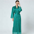 Satin imitation silk stretch dress