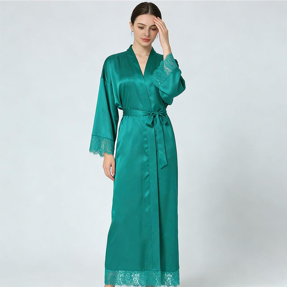 Satin imitation silk stretch dress