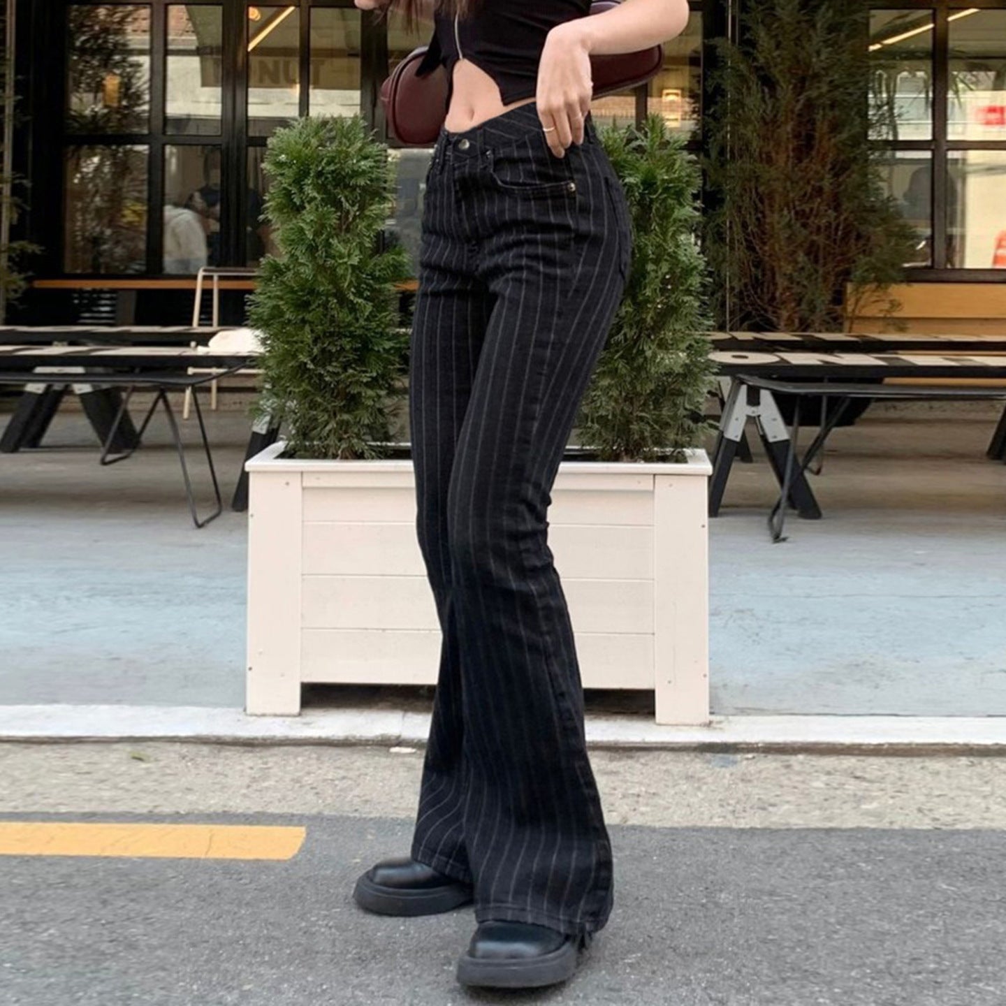Straight casual jeans