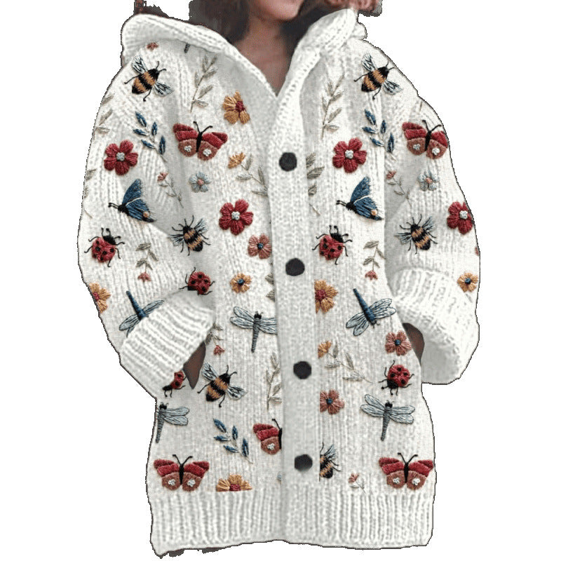 Halloween Animal 3D Printed Casual Hooded Cloak Jacket