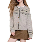 Wool sweater Fair Island cardigan jacket