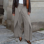 High Waist Loose Irregular Casual Wide Leg Pants