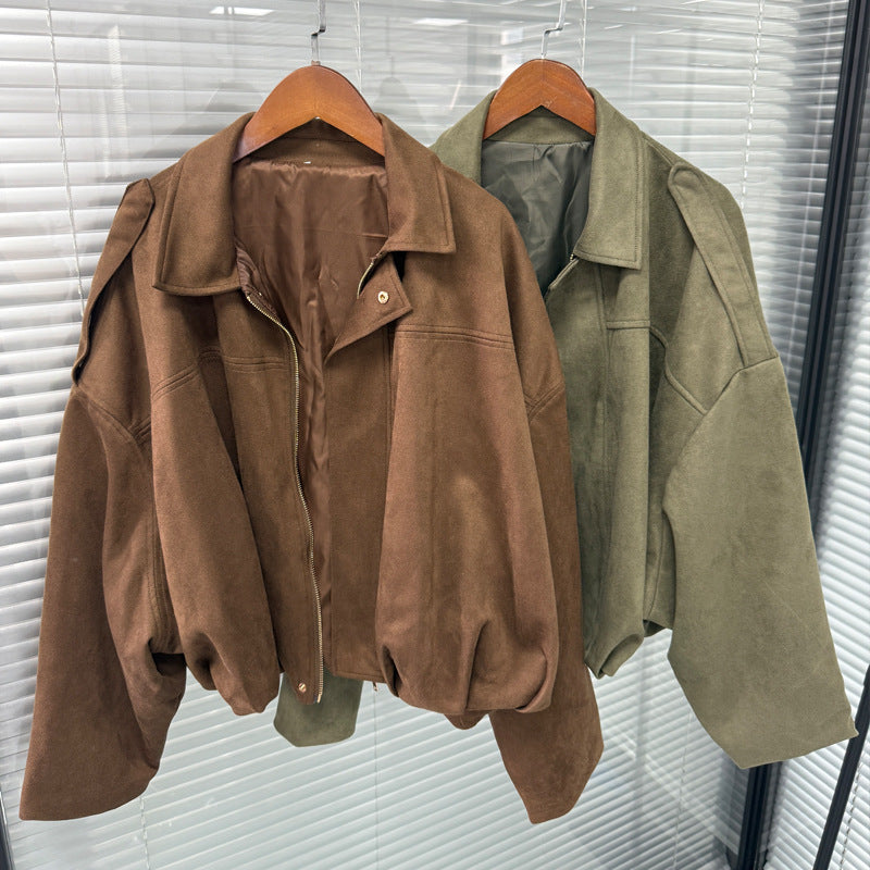 Suede Loose Jacket